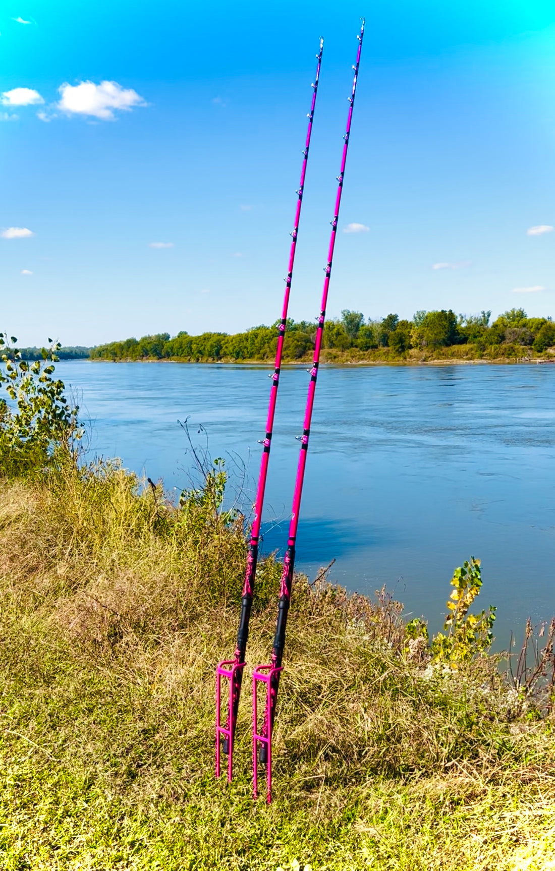 3 Position Bank Fishing Rod Holder | Take Down Rod Holders – Catfish ...