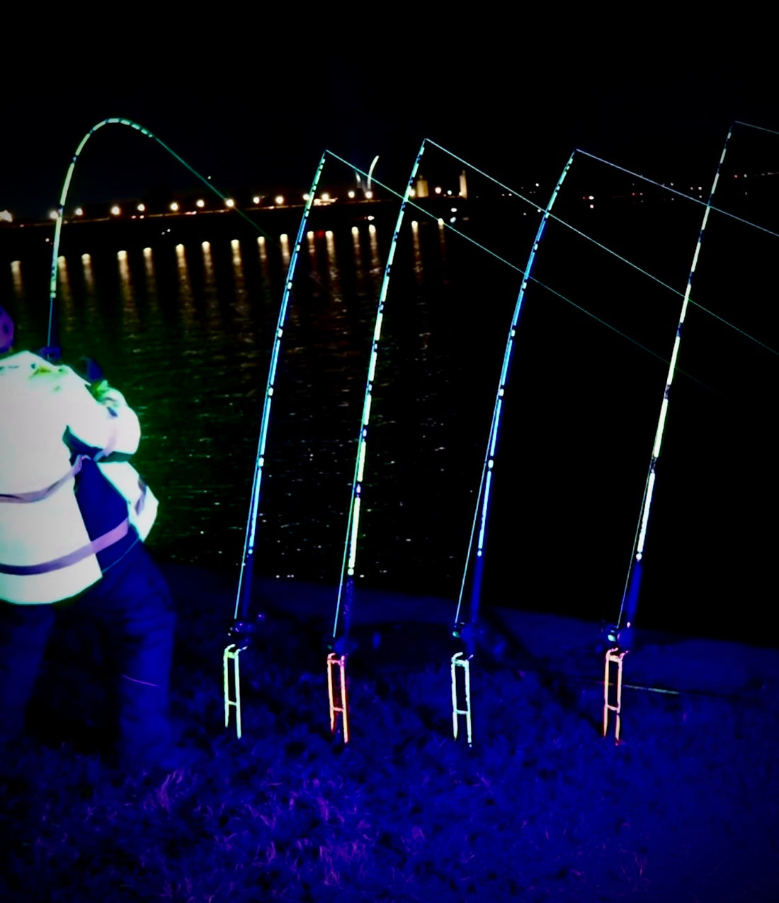 3 Position Bank Fishing Rod Holder Take Down Rod Holders Catfish & Crappie Conference 2024