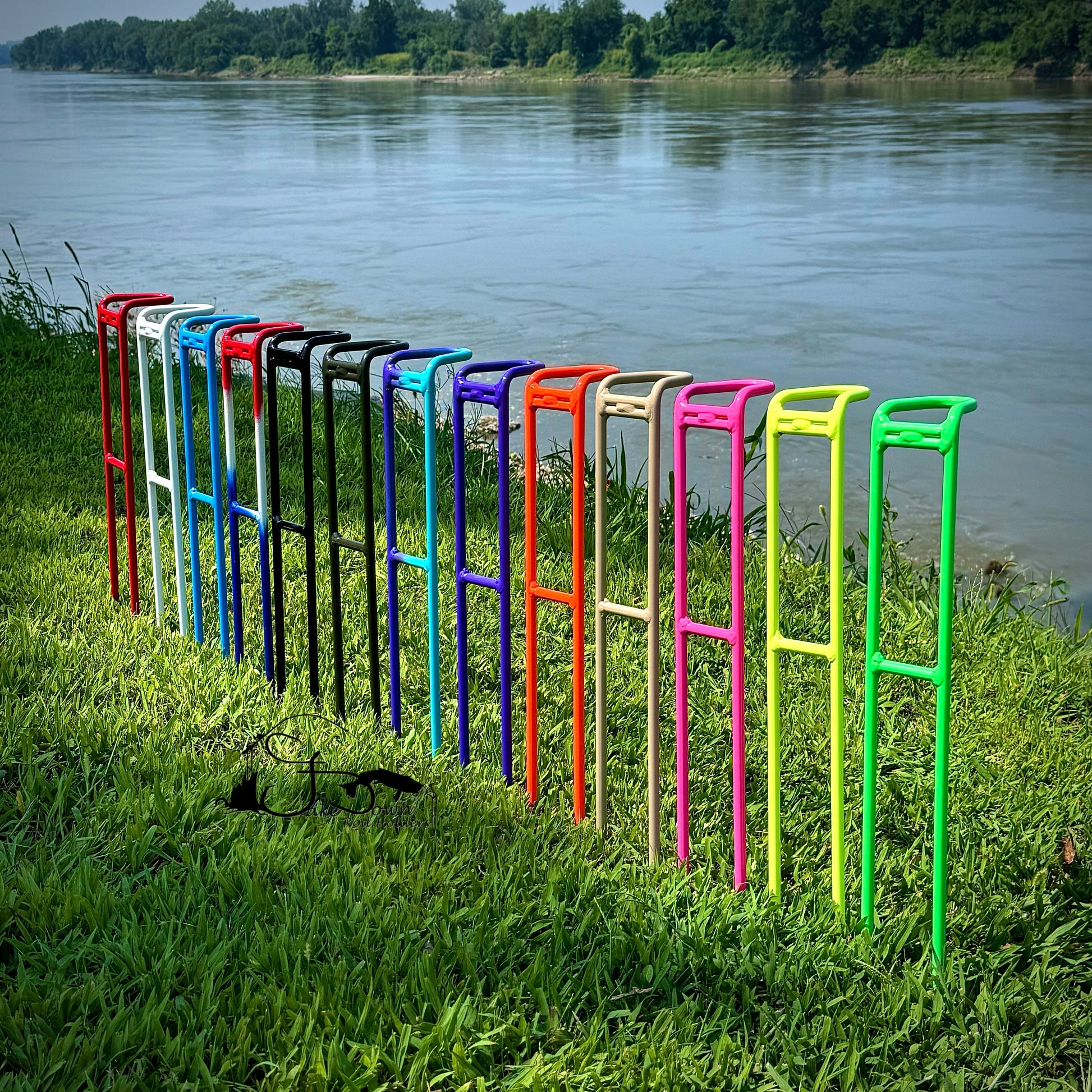 Bass Fishing Bank Fishing Pole Holder Bank Rod Holder, Aluminum Fishing Pole Holder, Ground Spike Rod Bass Fishing Bank Fishing Pole Holder Bank Rod Holder, Aluminum Fishing Pole Holder, Ground Spike Rod