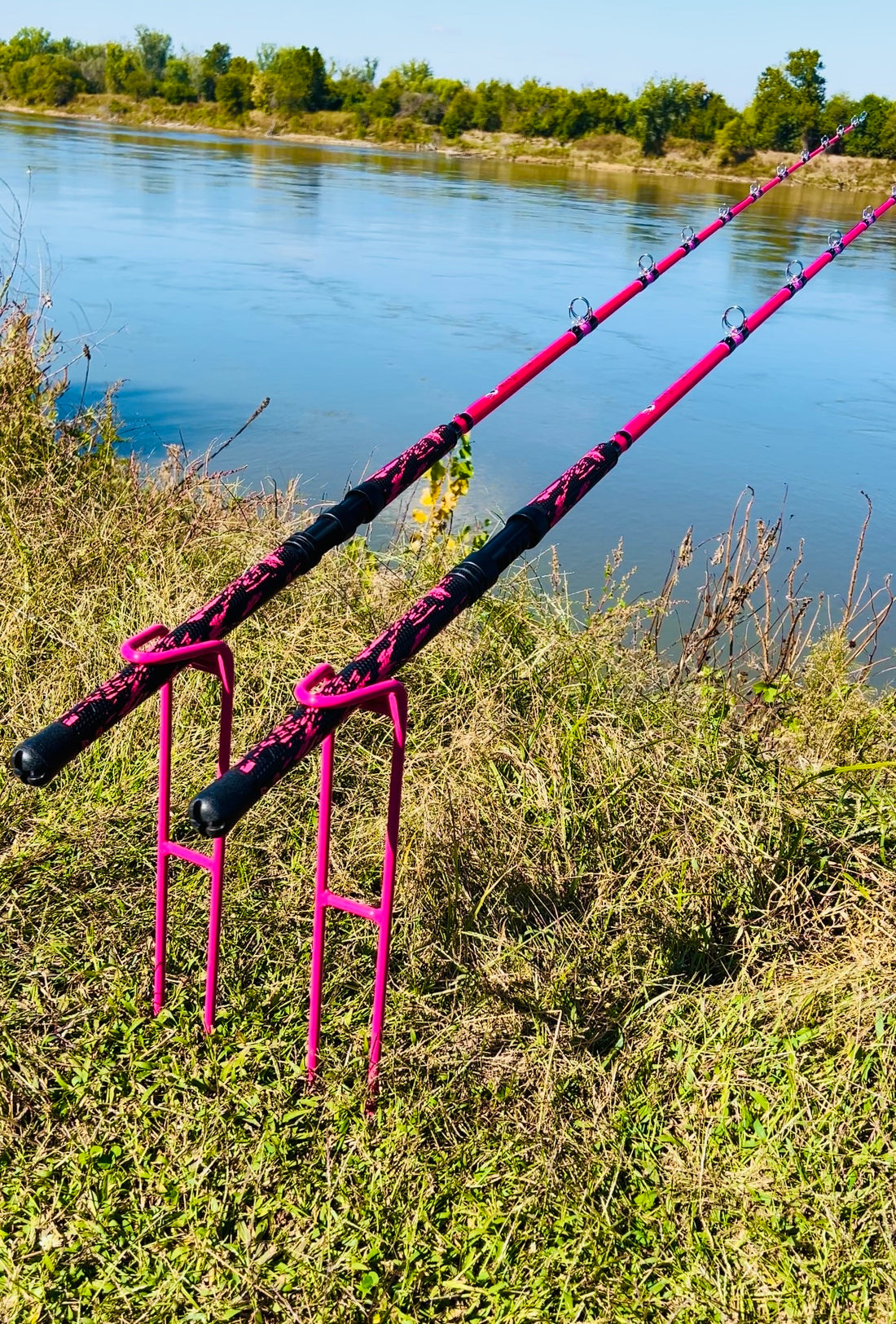 3 Position Bank Fishing Rod Holder | Take Down Rod Holders – Catfish ...