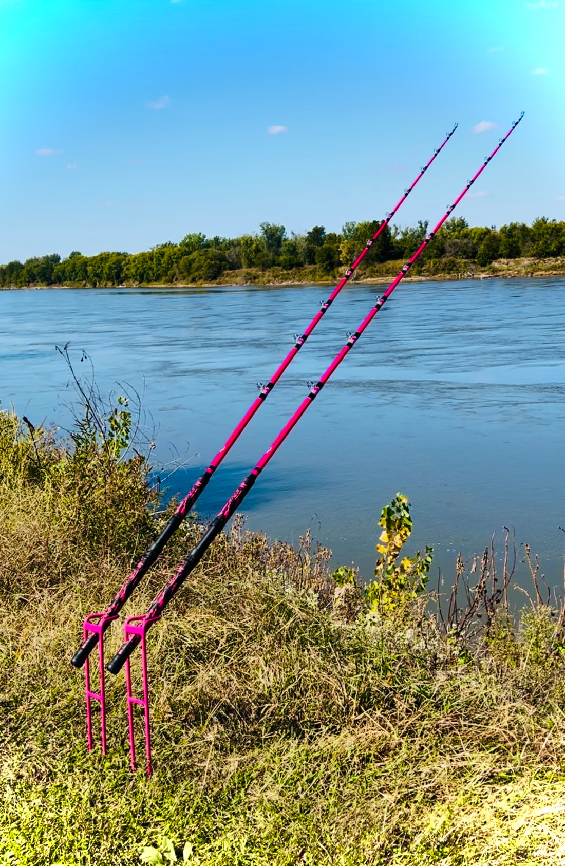 3 Position Bank Fishing Rod Holder | Take Down Rod Holders – Catfish ...