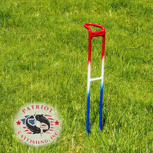 “Patriot Catfishing Inc.” Series 3 Position Takedown Rod Holders Bank Fishing Rod Holder