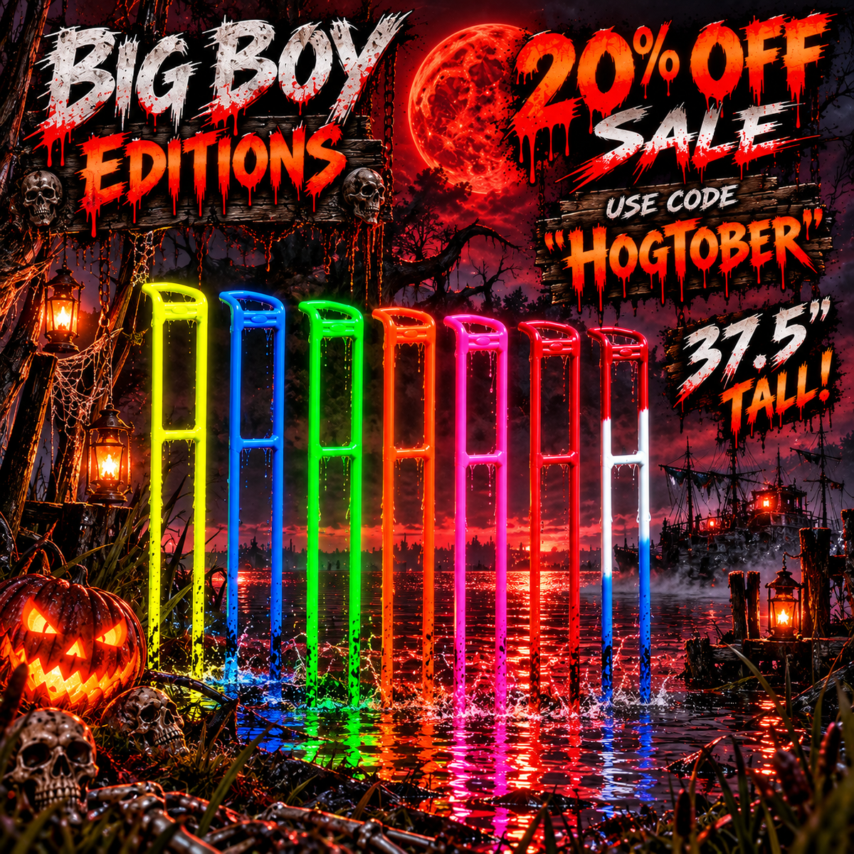 “37.5 Inch Big Boy Edition” (6 NEW COLORS! Now W/ Sharpened Ends!).  ”