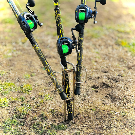 3- N -1  Bank Fishing Takedown Rod Holder ( turnaround will vary / welded to order )