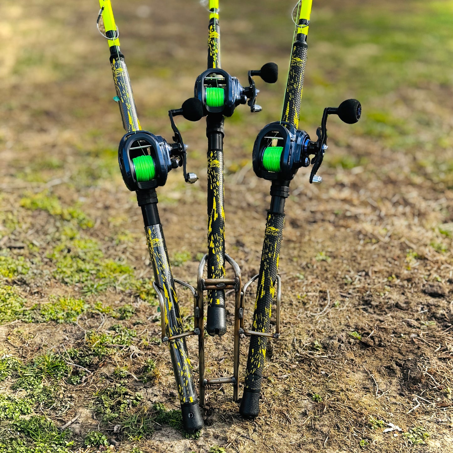 3- N -1  Bank Fishing Takedown Rod Holder ( turnaround will vary / welded to order )